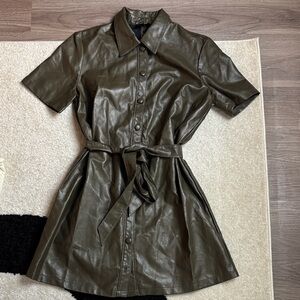 Sugarlips Metallic Faux Leather Jacket